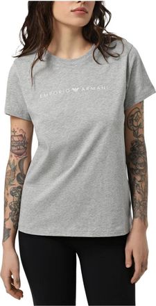 Emporio Armani Mujer, Camisetas, Gris, Talla: S