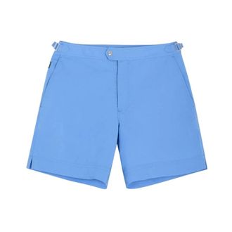 Tom Ford Micro Compact Poplin Swimshorts - male - Tom Ford - Beachwear - Blue - XL - Swimwear