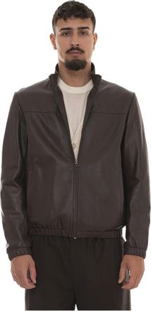 HUGO BOSS Molta DB Jas - Heren - Leren en Su&egrave;de Jassen - Bruin - L - Leer - Jassen