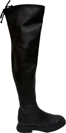 Stuart Weitzman Lowland Over the Knee Boots in Black Leather