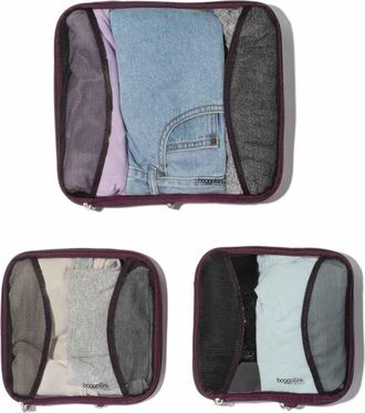 Baggallini 2 Medium / 1 Large Compression Packing Cubes Travel Set