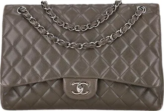 Chanel Classic Maxi Flap Caviar Leather Bag (Authentic Pre-Loved)