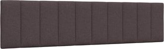 vidaXL Cabecero De Cama Acolchado Tela Marr&oacute;n Oscuro 200 Cm Vidaxl