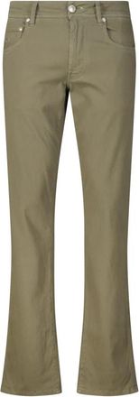 Sartoria Tramarossa Regular-Fit Jeans - Heren - Flared Jeans - Groen - W32 - Katoen - Jeans