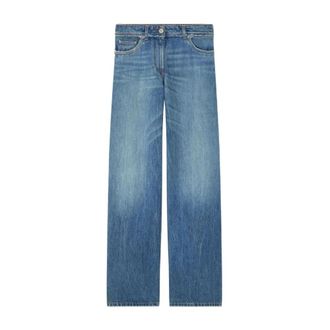 Versace Wide Jeans, female, Blue, Size: W26 Wide Jeans