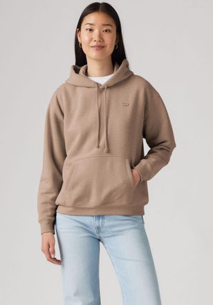 Levi's Kapuzensweatshirt LEVIS EVERYDAY HOODIE, Damen, Gr. XS (34), beige (taupe gray heather b), Sweatware, Obermaterial: 58% Baumwolle, 42% Polyester, Swea