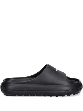Msgm logo-print slides - Black