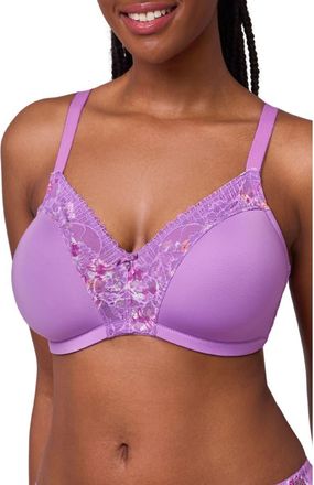 Montelle Intimates Dream Wireless T-Shirt Bra in Tulip/tulip Field at Nordstrom, Size 32D