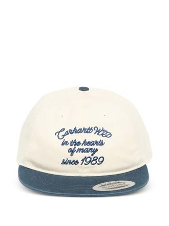 Carhartt Work in Progress Alston embroidered cap - unisex - Fabric - One Size - Neutrals