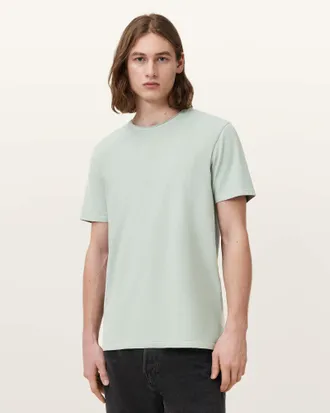 AllSaints Cotton Bodega Crew Neck Raw Edge T-Shirt, Size: XS