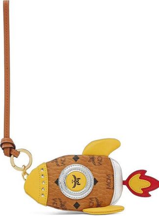MCM Aren Rocket Pouch Charm in Visetos in Brown at Nordstrom