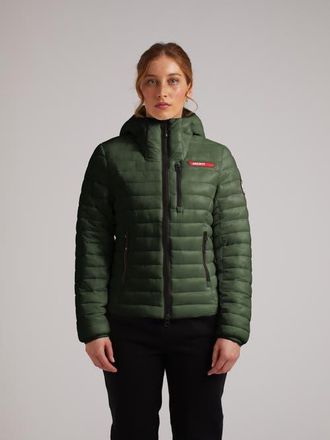 JACK1T Satell1Te Padded Hooded Jacket in Olive at Nordstrom, Size X-Small