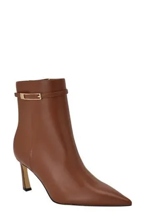 Calvin Klein Alenna Pointed Toe Bootie in Cognac at Nordstrom Rack, Size 6.5