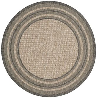 Safavieh Alfombra beige / negro 160 x 160 cm