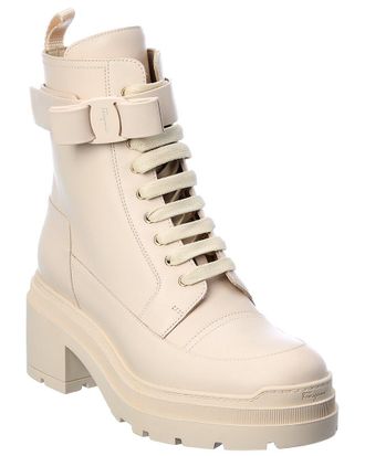 Ferragamo Lober Leather Biker Boot