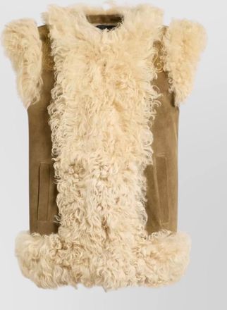 Etro shearling sleeveless vest