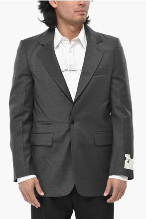 Off-white TAILORING 3-Pocket Wool Blazer BUTTON OFF size 48