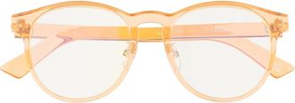 The Book Club Ham Lit 51mm Blue Light Blocking Reading Glasses in Pink at Nordstrom, Size +0.00