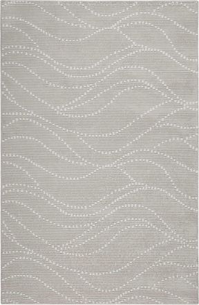 Esprit Alfombra de terciopelo ras con relieve, crudo fondo beige 133x200