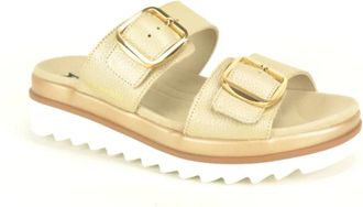 Mephisto Muil O.+ 2 Gesp DZ. - Dames - Sleehakken - Beige - 37 EU - Schoenen
