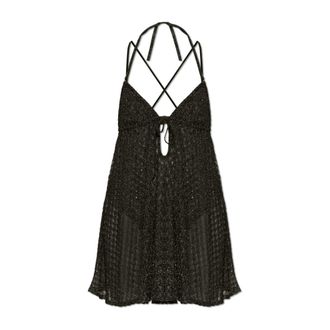 Missoni Short Dresses, female, Black, Size: 2XS Short Beach Dress