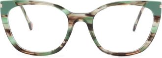 Carolina Herrera HER 0311 glasses - women - Metal/Acetate - 53 - Green