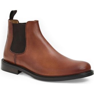Bruno Magli Dorato Chelsea Boot in Cognac Leather at Nordstrom, Size 10.5