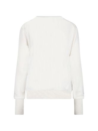 Maryya Womens Sweaters White Virgin Wool