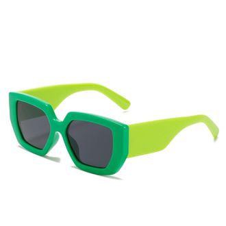 Generic Mens And Womens Vacation Sunglasses Driving Commuter Sports Sun Glasses(Green)