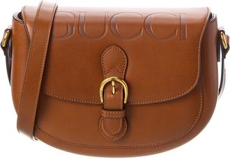 Gucci Logo Leather Shoulder Bag