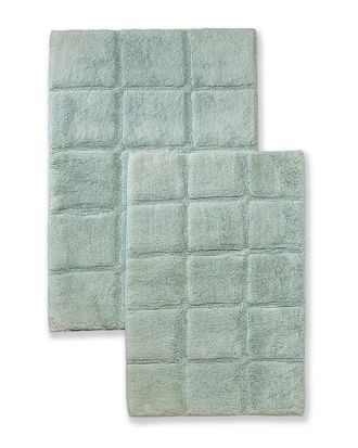 Superior Luxurious Set Of 2 Non-Skid Cotton Bath Rugs