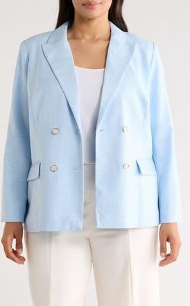 Vince Camuto Double Breasted Jacket in Sky at Nordstrom Rack, Size 14 W