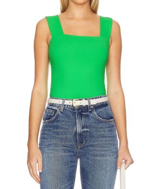 Susana Monaco Wide Strap Tank Top In Zing