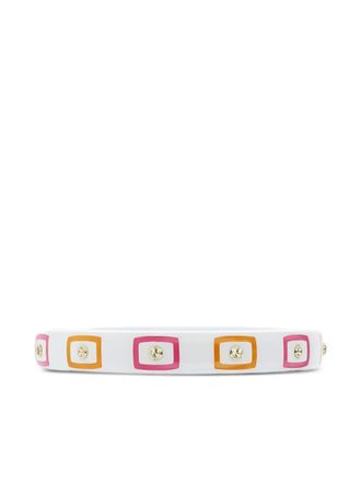 Mark Davis Bracciale rigido in oro giallo 18 carati con topazio bianco
