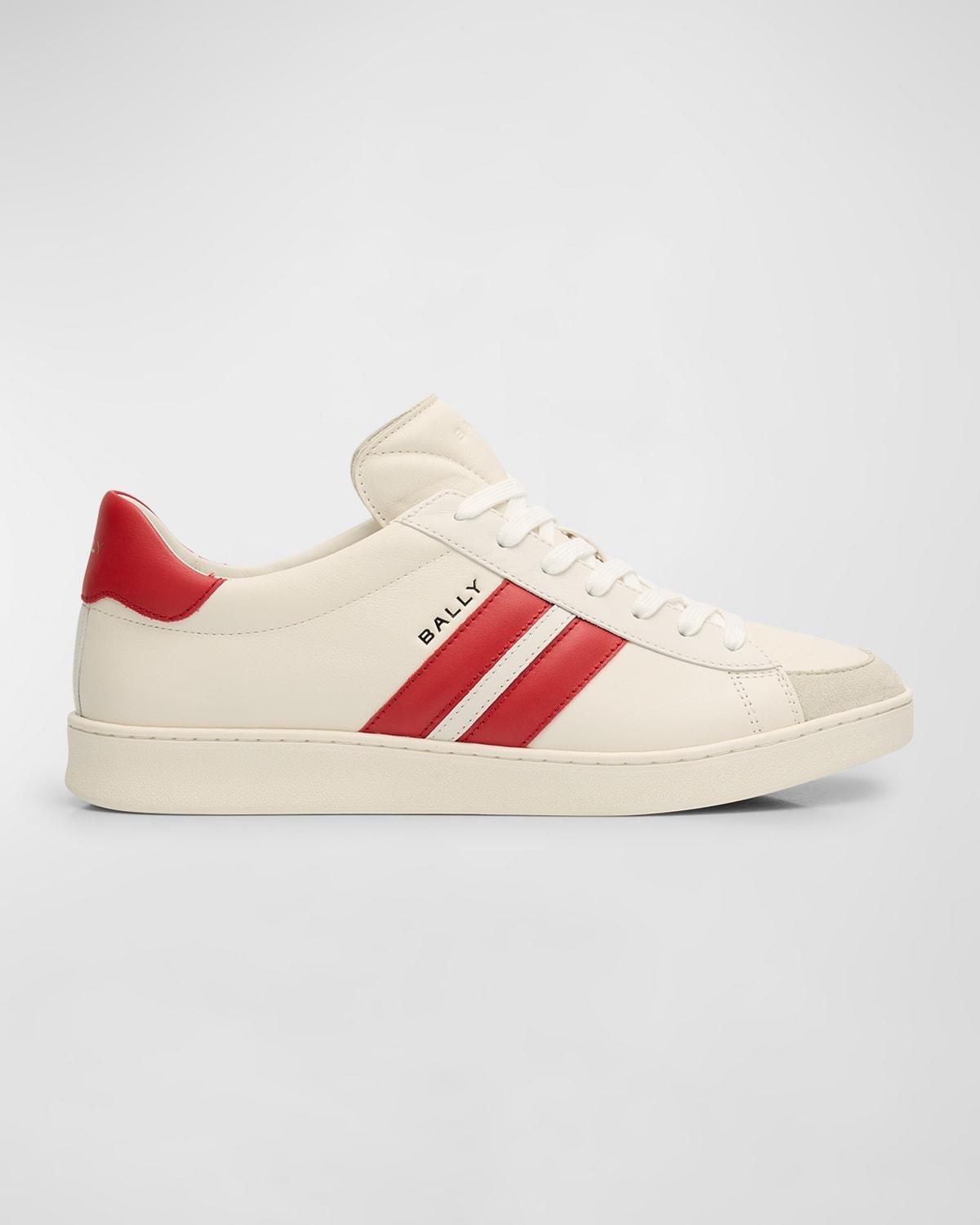 Red and white bally shoes clearance