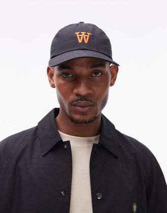 Wood Wood Double A By Wood Wood - Cappellino standard nero e rosso