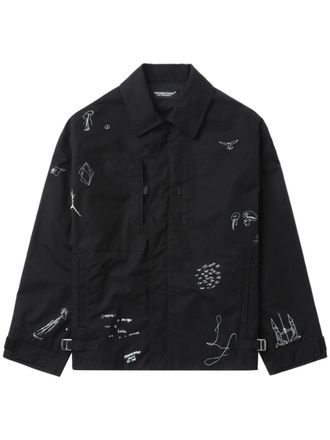 Undercover cotton shirt jacket - Black