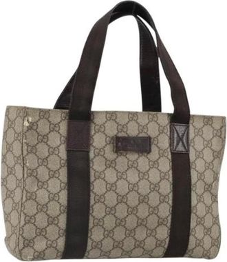 Gucci Pre-owned Tote Bags, female, Beige, Size: ONE SIZE Pre-owned Plastic Tote Bag