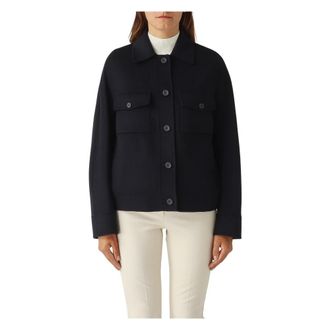 Max Mara Dames, Jassen, Blauw, Maat: L