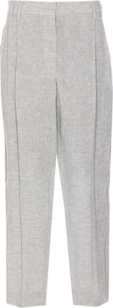 Brunello Cucinelli Pantaloni con piega - Grigio