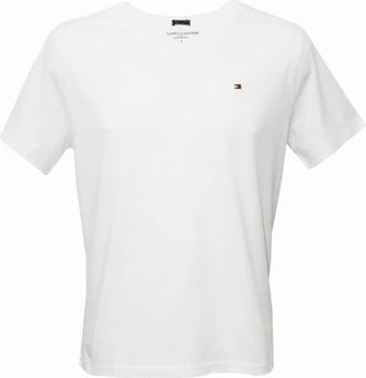 Tommy Hilfiger Mens Icon Logo Crew Neck T-Shirt, White - Size: 35/34/32/40