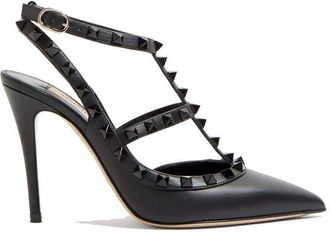 Valentino Garavani Black Calfskin High Heel Womens Pumps
