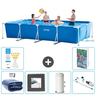 Intex Piscina Con Estructura Rectangular - 450x220x84 Cm - 7-piezas S141