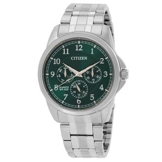 Citizen AQ Chronograph Quartz Green Dial Mens Watch AG8341-55X