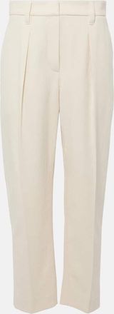 Brunello Cucinelli Gabardine high-rise straight pants