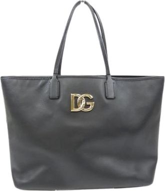 Dolce & Gabbana Pre-owned Tote Bags, male, Black, Size: ONE SIZE Pre-owned Tote Bag