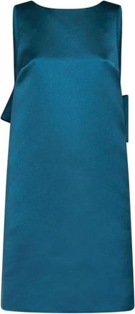 Max Mara Feestjurk - Dames - Feestkleedjes - Blauw - S - Kleedjes