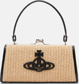 Vivienne Westwood Doll XL raffia-effect top-handle bag