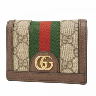 Gucci Brown Pvc Leather Wallet (Bi-Fold) (Pre-Owned)