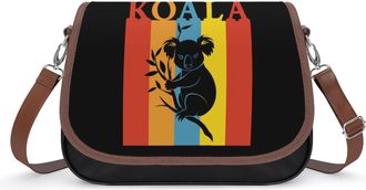 Generic Vintage Koala Bear Crossbody Bags for Women Shoulder Messenger Bag Purse Handbags